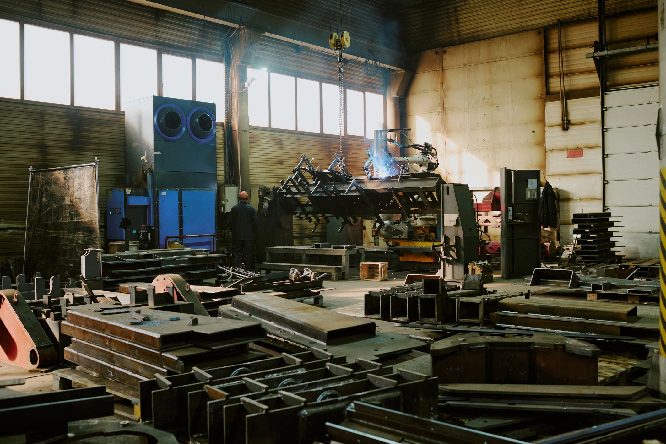 Metal Parts In Factory Interior