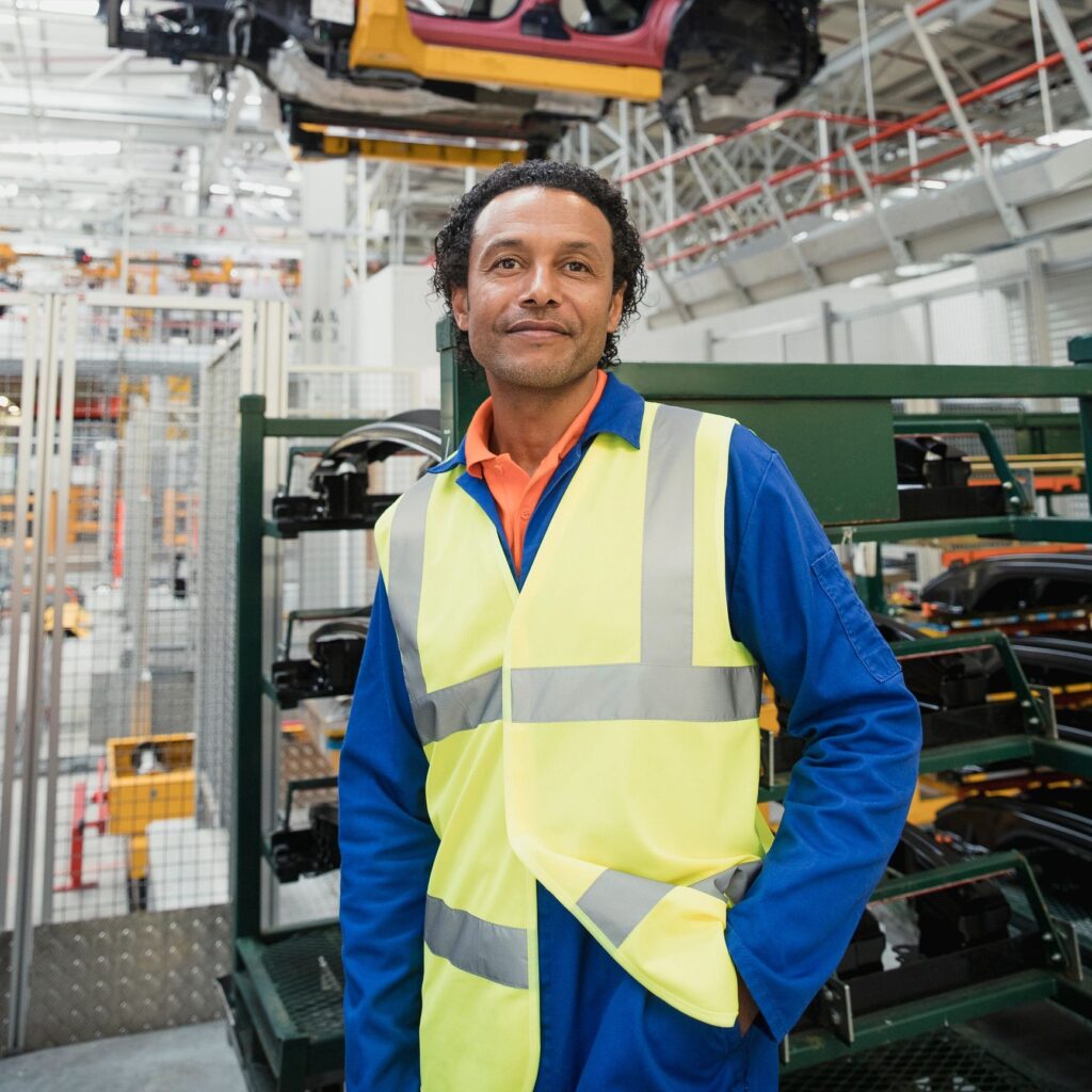 Portrait of a Production Line Worker